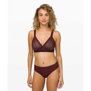 Lululemon Awake to Lace Bra Garnet Size 32D NWT
